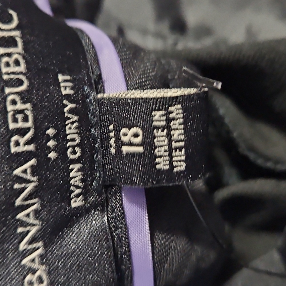 NEW WITH TAGS Banana Republic Ryan Curvy Fit 18T Women's Black Trousers - Picture 6 of 17